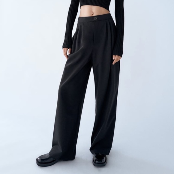 Zara pleated wide leg pants - Picture 1 of 3